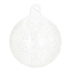 Weihnachtskugel Splitter, Transparent, Glas, 8 Cm