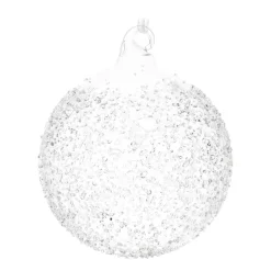 Weihnachtskugel Splitter, Transparent, Glas, 10 Cm