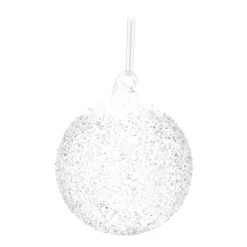 Weihnachtskugel Splitter, Transparent, Glas, 10 Cm