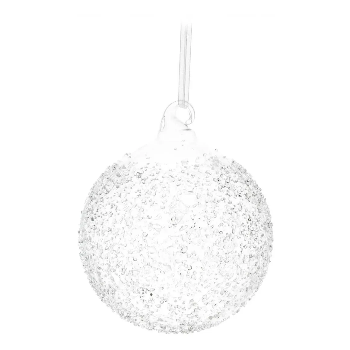 Weihnachtskugel Splitter, Transparent, Glas, 10 Cm