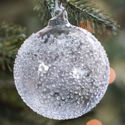 Weihnachtskugel Splitter, Transparent, Glas, 10 Cm