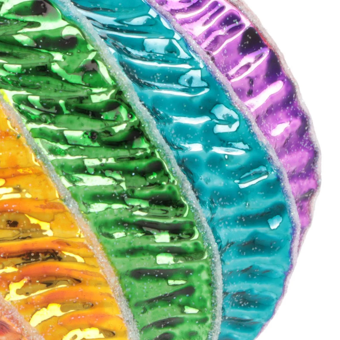 Weihnachtskugel Swirl, Bunt, Glas, 8 Cm