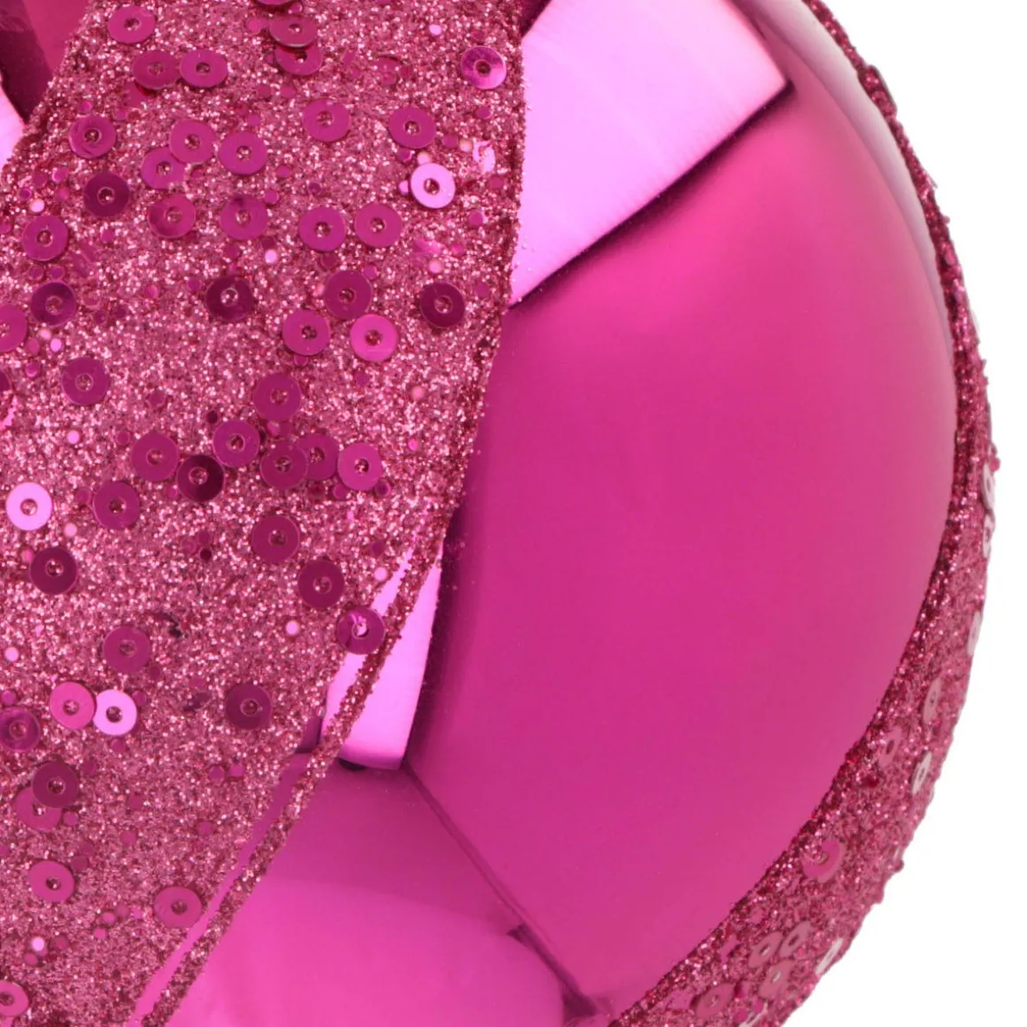 Weihnachtskugel Swirl, Pink, Glas, 10 Cm