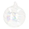 Weihnachtskugel Swirl, Transparent-irisierend, Glas, 10 Cm