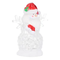 Weihnachtsmann Mit Bunter LED-Beleuchtung