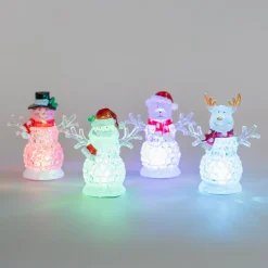 Weihnachtsmann Mit Bunter LED-Beleuchtung