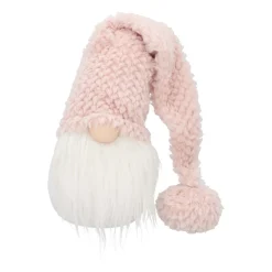 Weihnachtswichtel Mit Langer Mütze, Rosa,  Stoff, 63 Cm