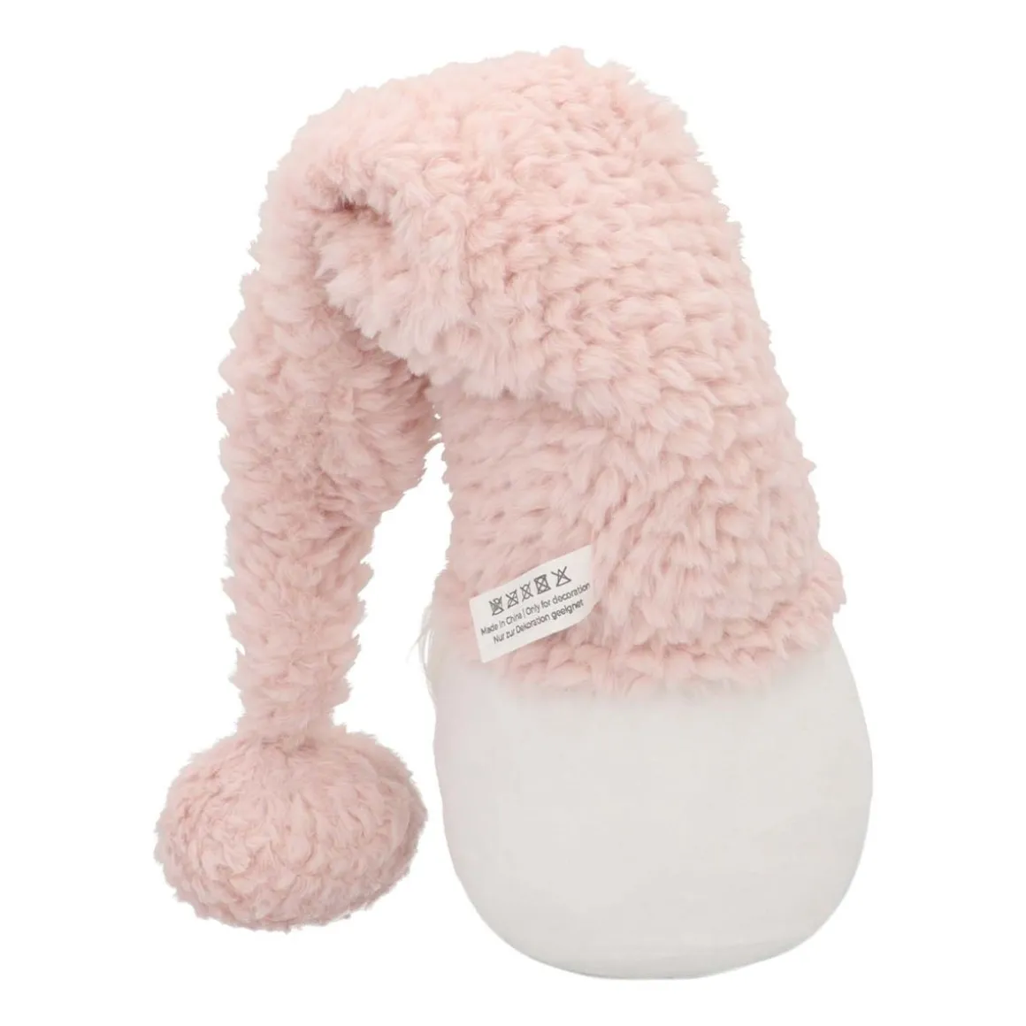 Weihnachtswichtel Mit Langer Mütze, Rosa, Stoff, 63 Cm