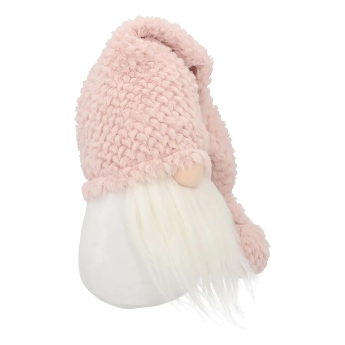 Weihnachtswichtel Mit Langer Mütze, Rosa, Stoff, 63 Cm