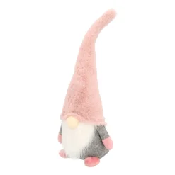Weihnachtswichtel, Rosa, Stoff, 35 Cm