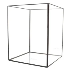 Windlicht Mit Metallrahmen Und Glas