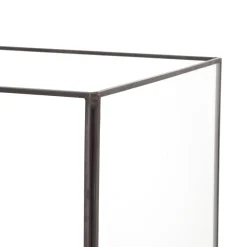 Windlicht Mit Metallrahmen Und Glas