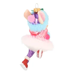 Winterkaninchen Mit Schlittschuhen Als Weihnachtsanhänger