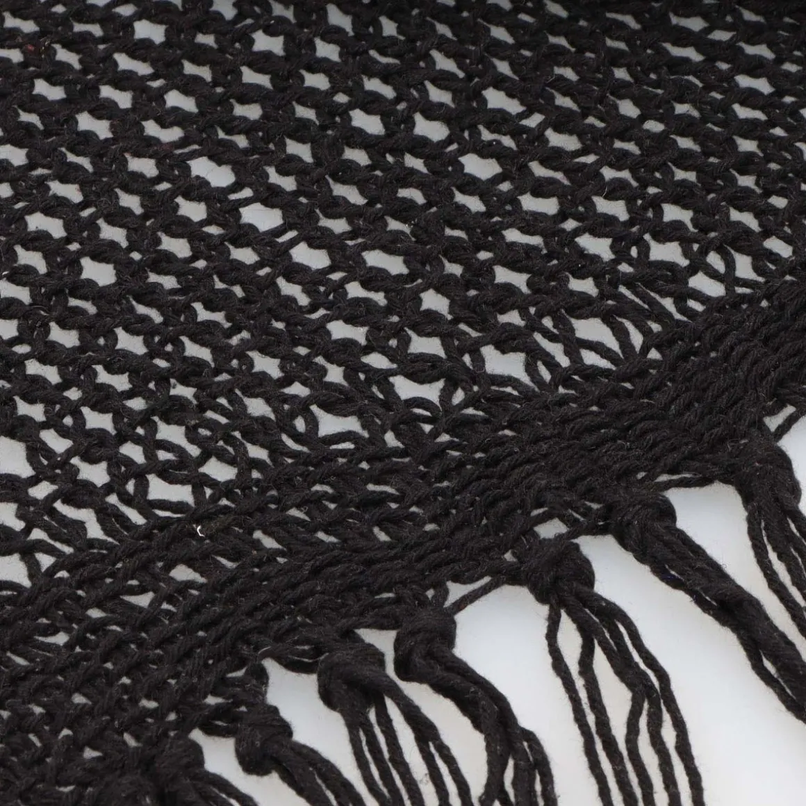 Wolldecke, Schwarz, 130x170 Cm