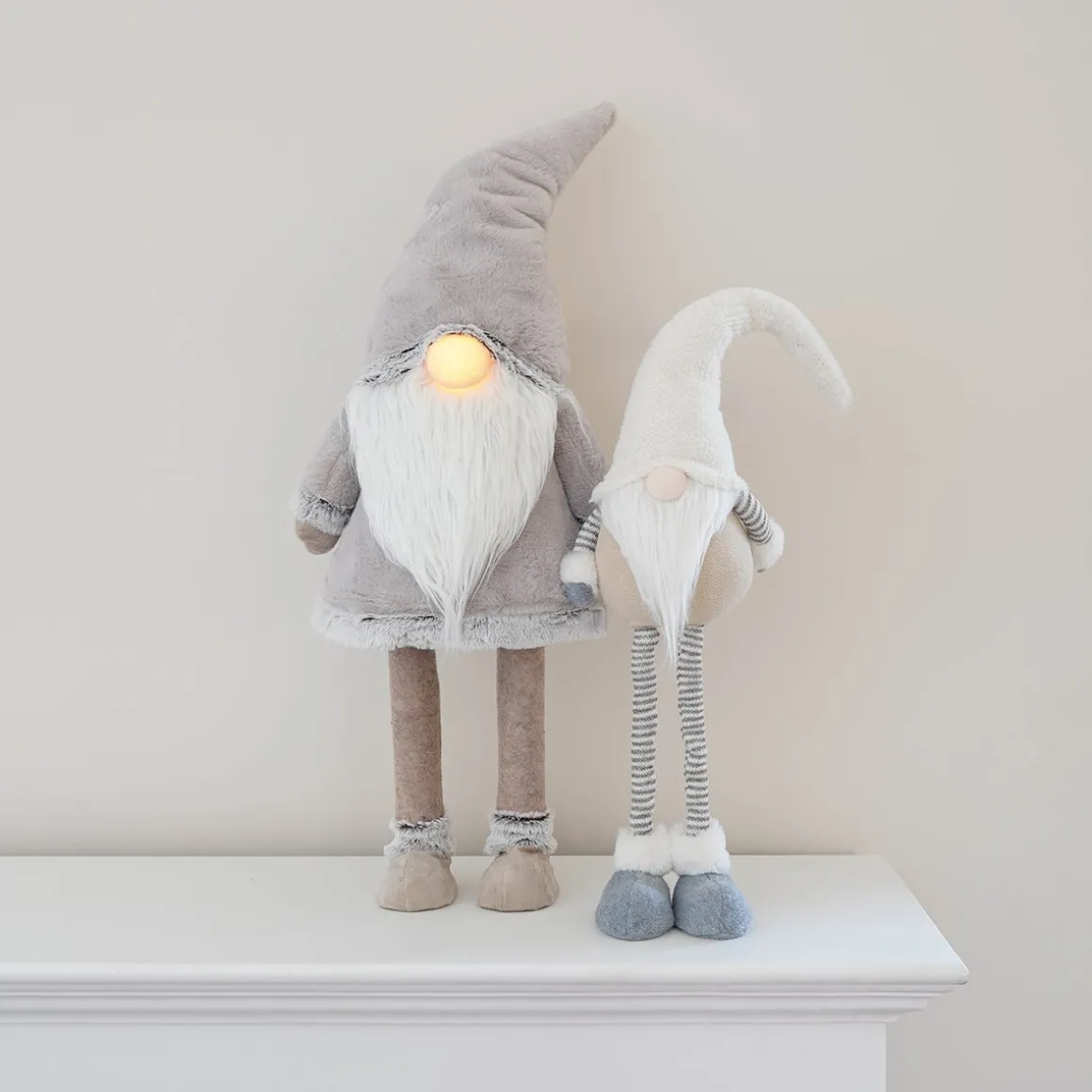 XL Weihnachts-Gnom In Der Farbe Taupe