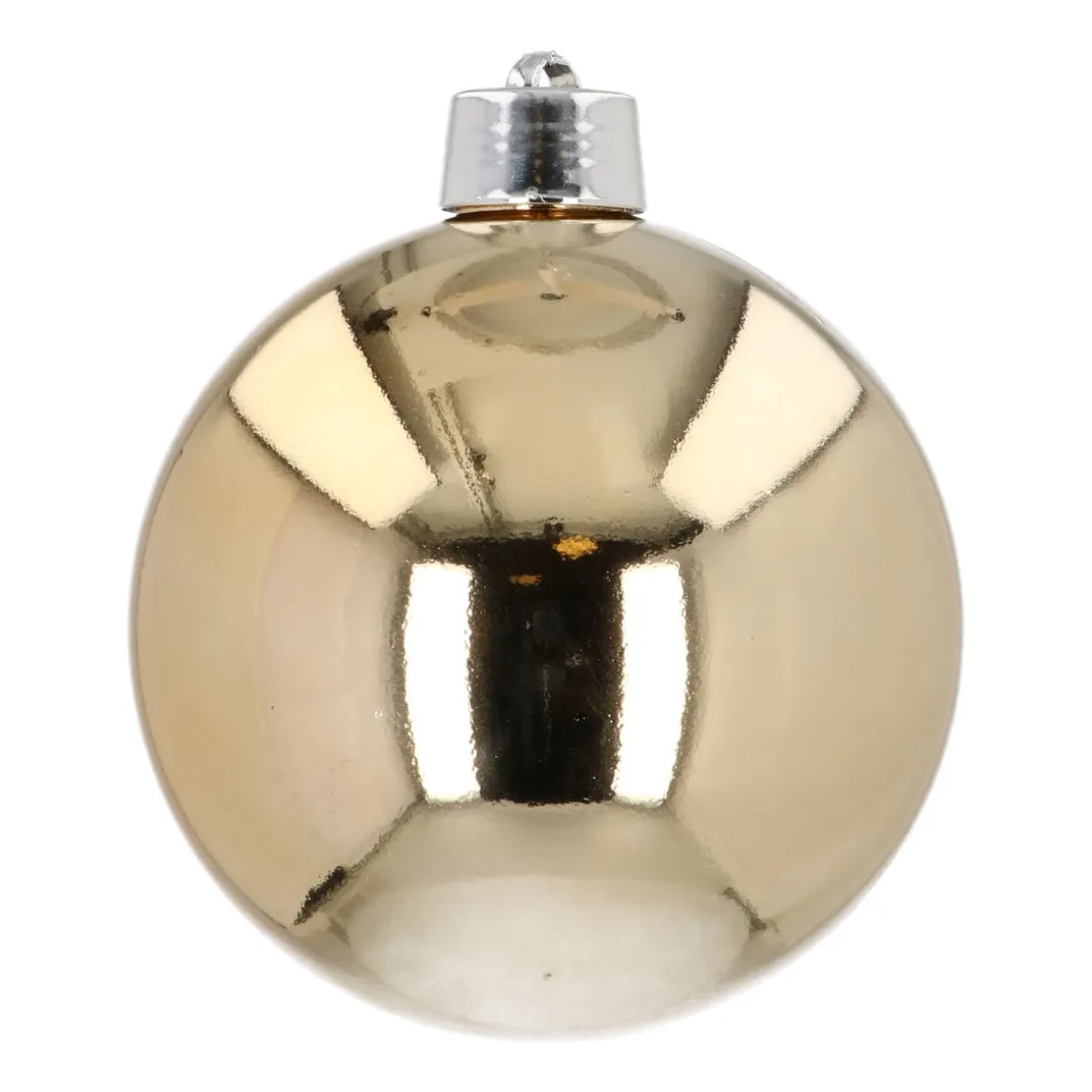 XXL Weihnachtskugel Hellgold Glänzend, Kunststoff, 20 Cm