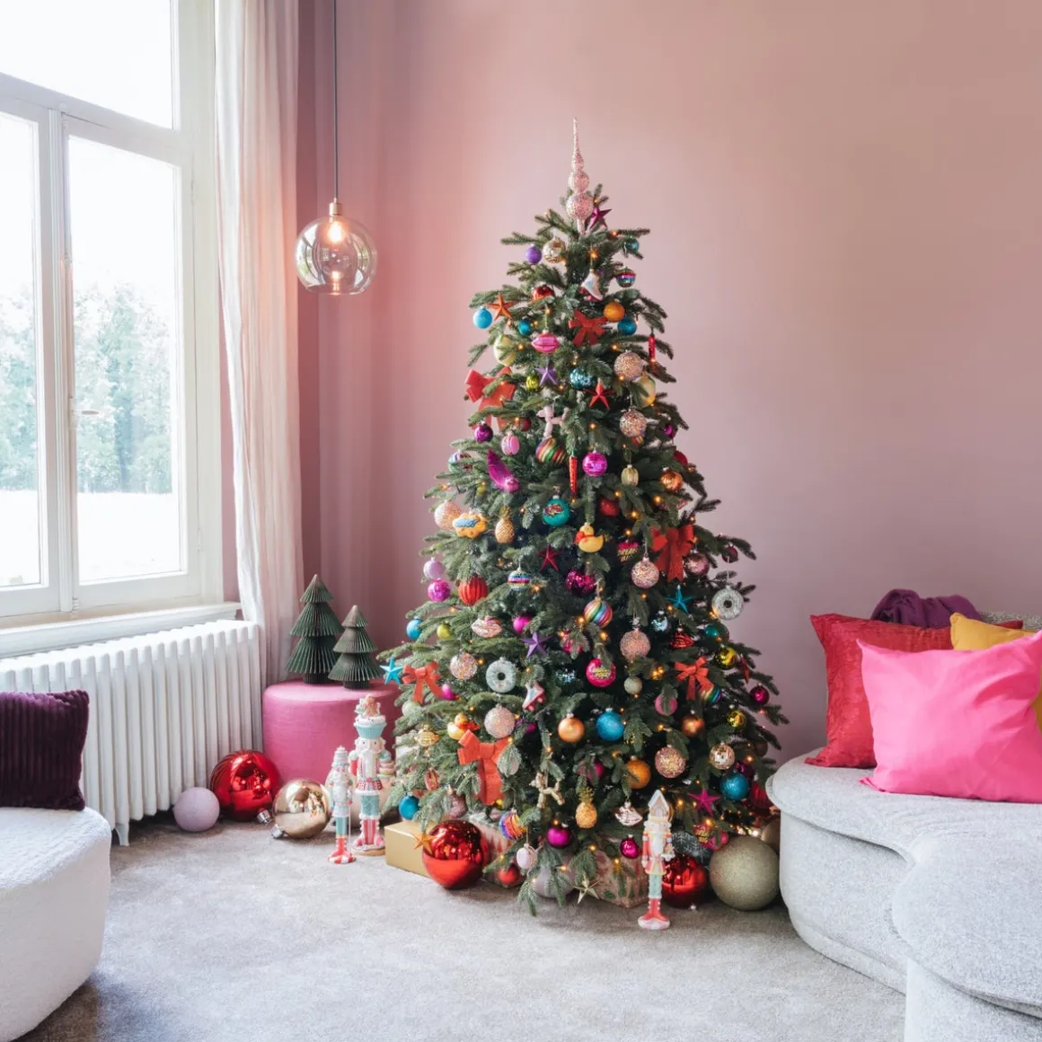 XXL Weihnachtskugel Rot, Kunststoff, 20 Cm