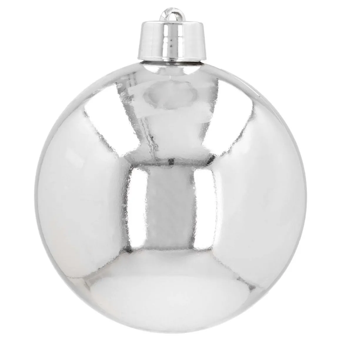 XXL Weihnachtskugel Silber, Kunststoff, 20 Cm