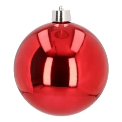 XXXL Weihnachtskugel Rot, Kunststoff, 25 Cm