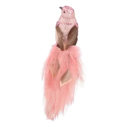 Zartrosa Kolibri Auf Klammer Mit Langem Schwanz